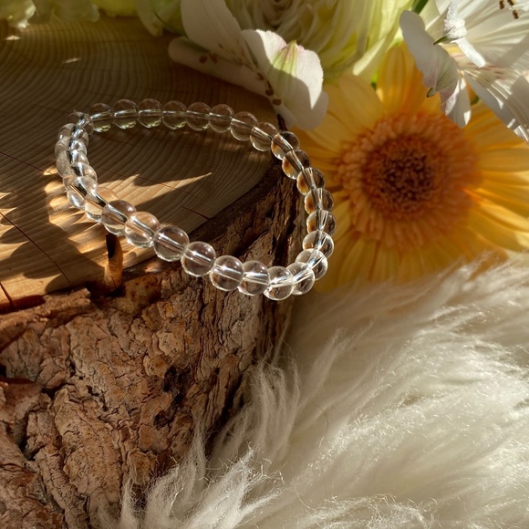 Clear Quartz Beaded Bracelet - Picture 1 of 3